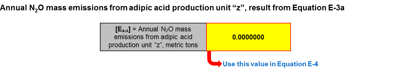 Calculation spreadsheet result in the yellow cell